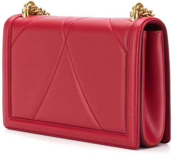 Dolce & Gabbana Grote Devotion gewatteerde schoudertas Rood