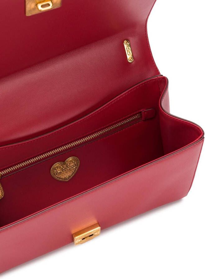 Dolce & Gabbana Grote Devotion gewatteerde schoudertas Rood