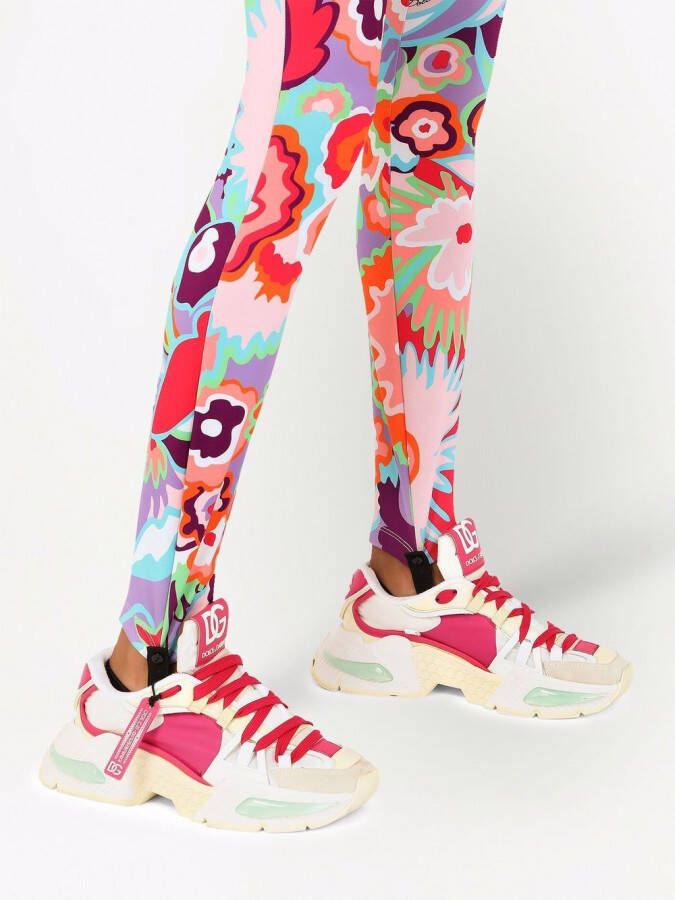 Dolce & Gabbana Legging met bloemenprint Roze