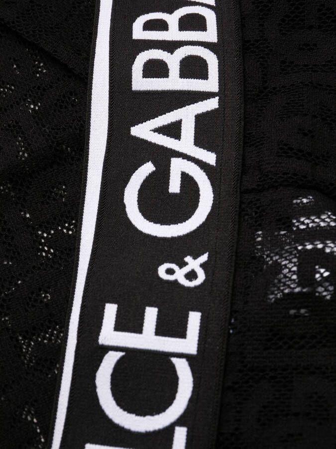 Dolce & Gabbana Legging met logoprint Zwart