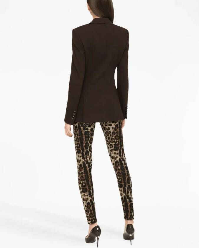 Dolce & Gabbana Legging met luipaardprint Beige