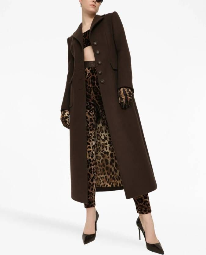 Dolce & Gabbana Legging met luipaardprint Bruin