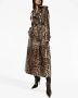 Dolce & Gabbana leopard-print belted trench coat Bruin - Thumbnail 2