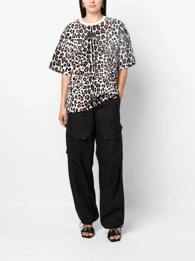 Dolce & Gabbana T-shirt met luipaardprint Wit