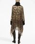 Dolce & Gabbana leopard-print fringed poncho Bruin - Thumbnail 4