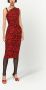 Dolce & Gabbana Asymmetrische jurk Rood - Thumbnail 3