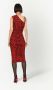 Dolce & Gabbana Asymmetrische jurk Rood - Thumbnail 4