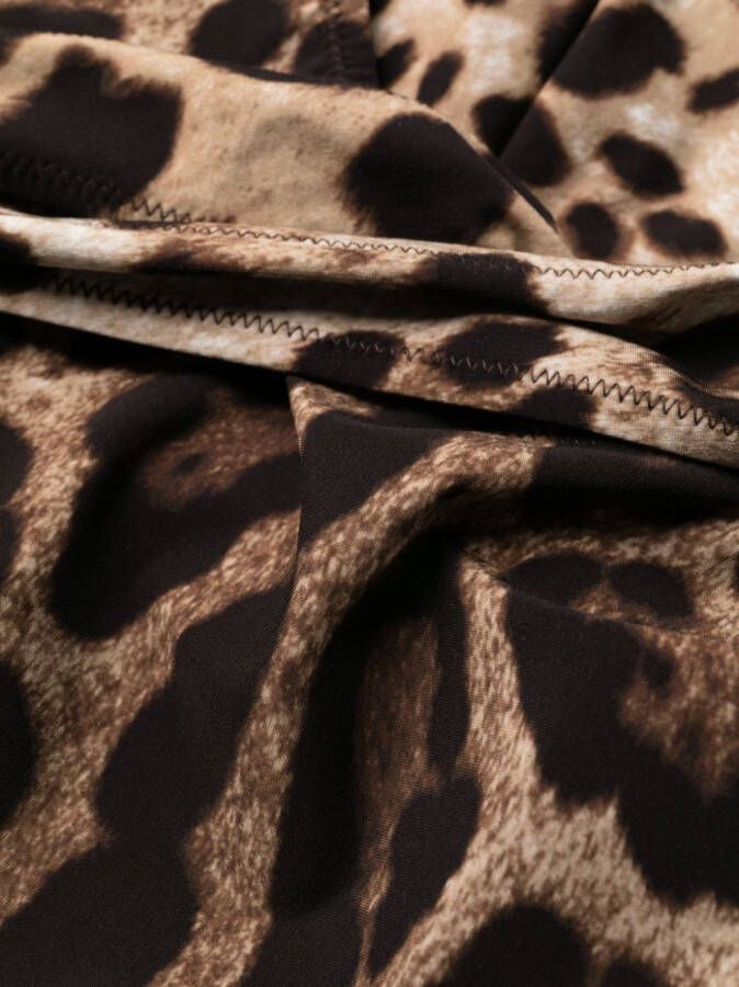Dolce & Gabbana Badpak met luipaardprint Bruin