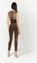 Dolce & Gabbana Legging van stretch-zijde met luipaardprint Bruin - Thumbnail 4