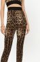 Dolce & Gabbana Legging van stretch-zijde met luipaardprint Bruin - Thumbnail 5