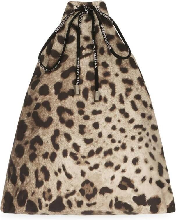 Dolce & Gabbana Zwembroek met luipaardprint Beige