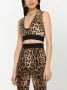 Dolce & Gabbana Cropped top met luipaardprint Bruin - Thumbnail 5