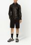 Dolce & Gabbana Leren jack met capuchon en logo label Zwart - Thumbnail 3