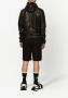 Dolce & Gabbana Leren jack met capuchon en logo label Zwart - Thumbnail 4