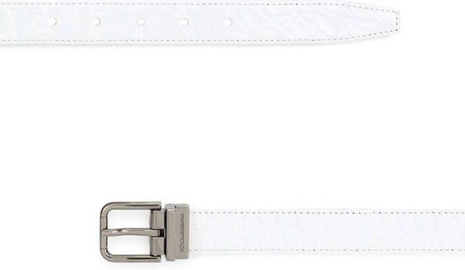 Dolce & Gabbana Leren riem Wit