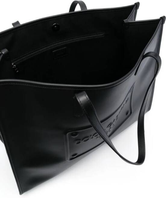 Dolce & Gabbana Leren shopper Zwart