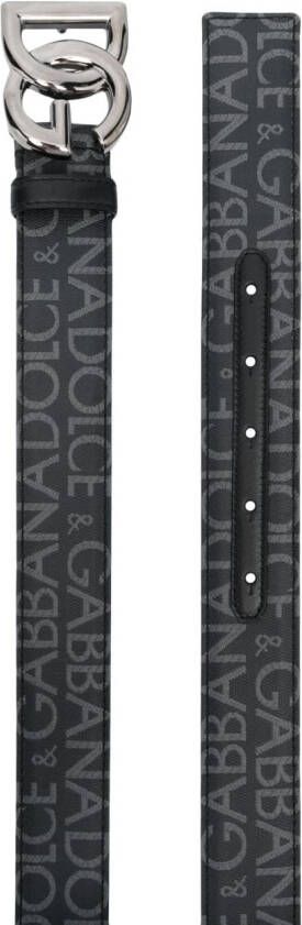 Dolce & Gabbana Riem met logogesp Zwart