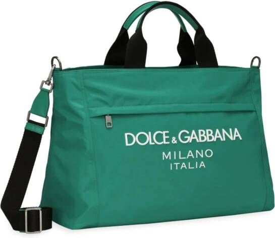 Dolce & Gabbana Schoudertas met logo Groen