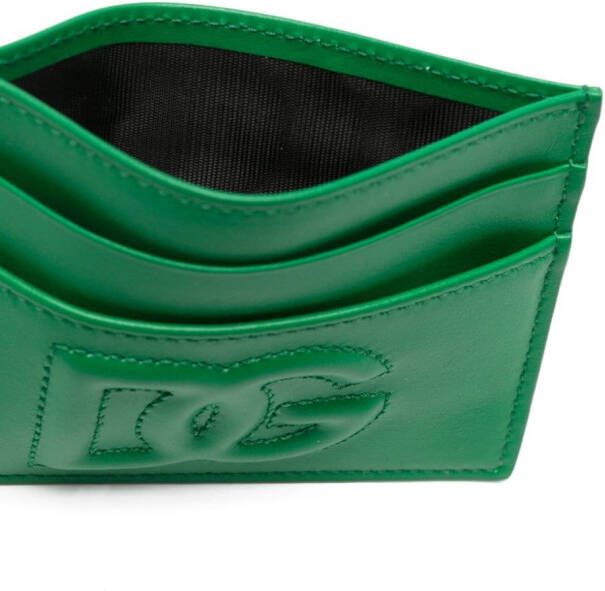 Dolce & Gabbana Pasjeshouder met logo-reliëf Groen