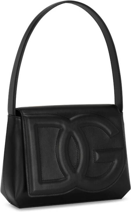 Dolce & Gabbana Schoudertas met logo-reliëf Zwart