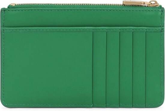 Dolce & Gabbana Portemonnee met logo-reliëf Groen