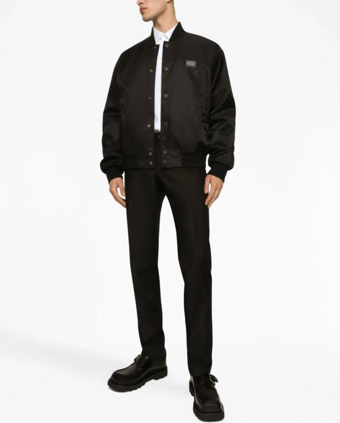 Dolce & Gabbana Overhemd met geborduurd logo Wit
