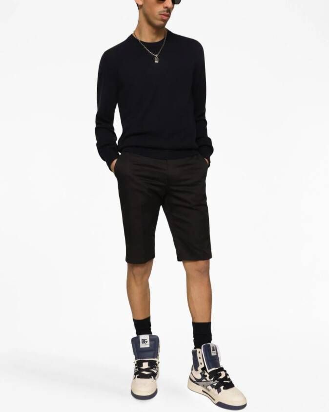 Dolce & Gabbana Shorts met geborduurd logo Zwart