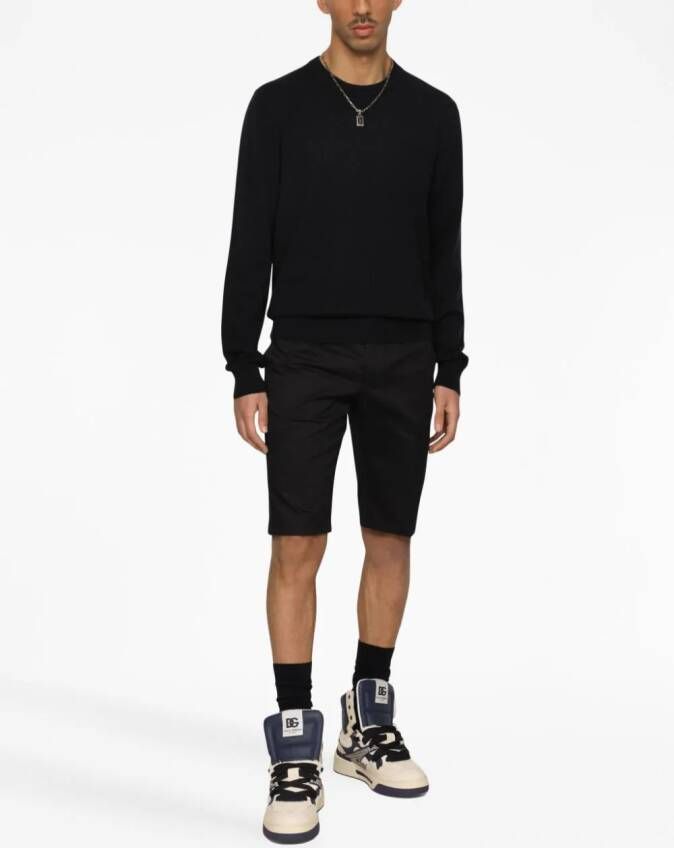Dolce & Gabbana Shorts met geborduurd logo Zwart