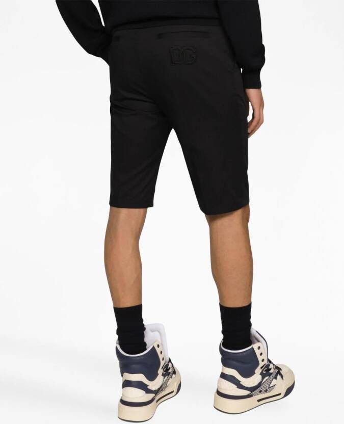 Dolce & Gabbana Shorts met geborduurd logo Zwart