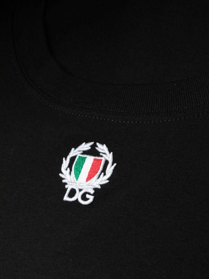 Dolce & Gabbana Tanktop met geborduurd logo Zwart
