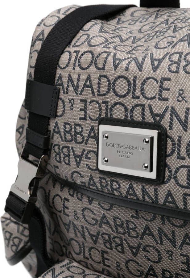Dolce & Gabbana Rugzak met logo jacquard Bruin