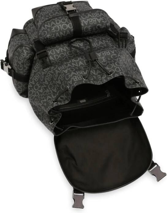 Dolce & Gabbana Rugzak met logo-jacquard Zwart