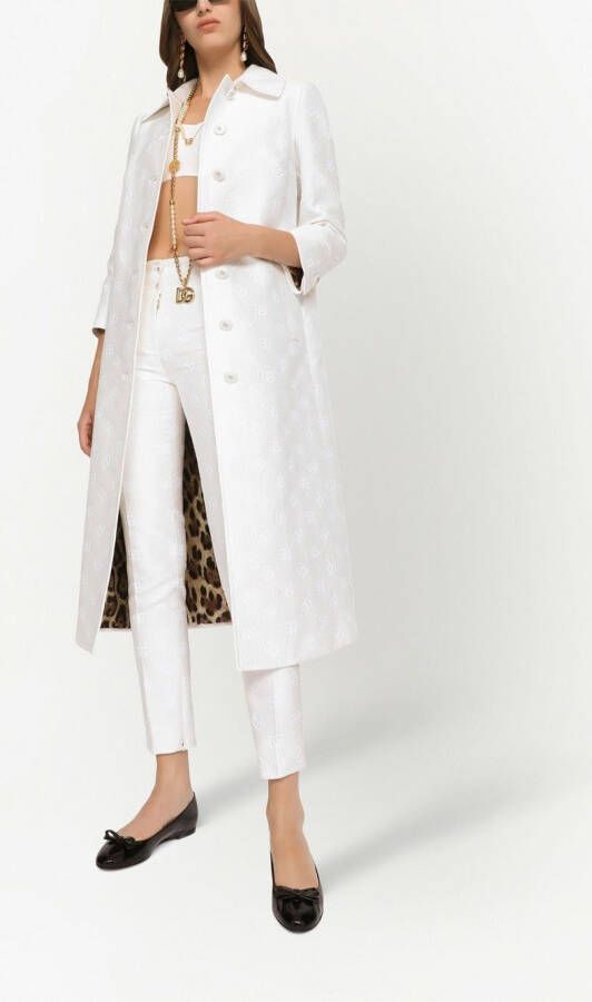 Dolce & Gabbana Top met DG-logo jacquard Wit