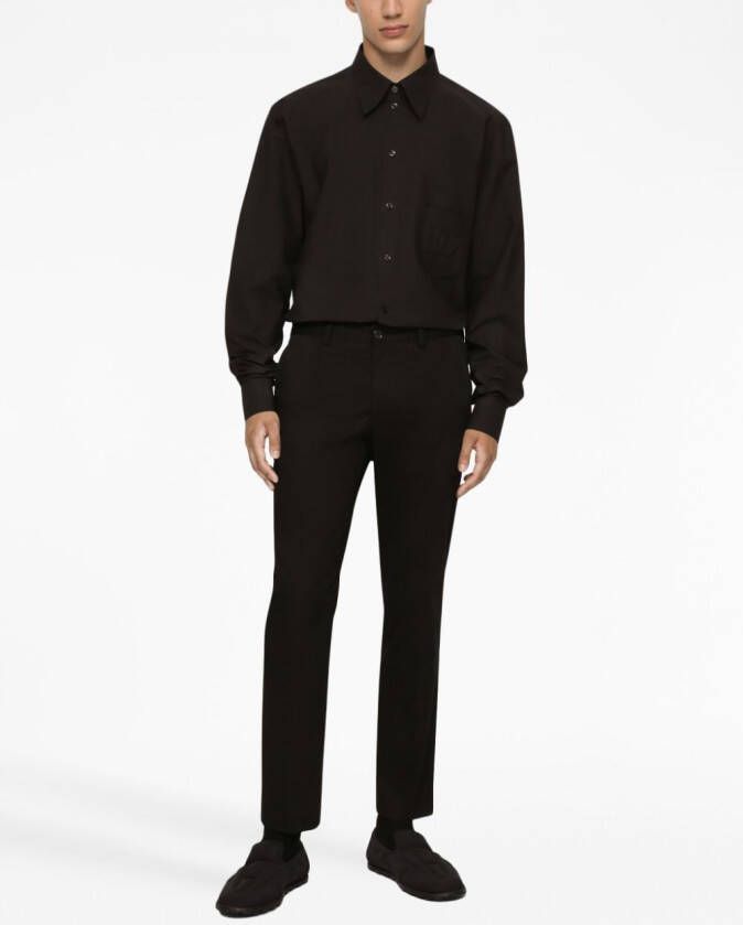Dolce & Gabbana Poloshirt met logoprint Zwart