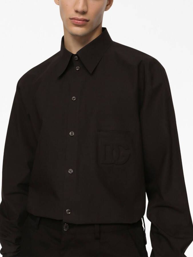 Dolce & Gabbana Poloshirt met logoprint Zwart