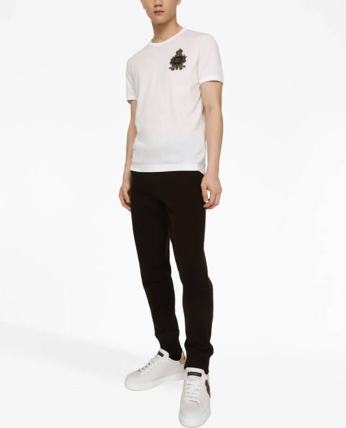 Dolce & Gabbana T-shirt met logopatch Wit