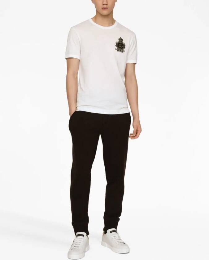 Dolce & Gabbana T-shirt met logopatch Wit