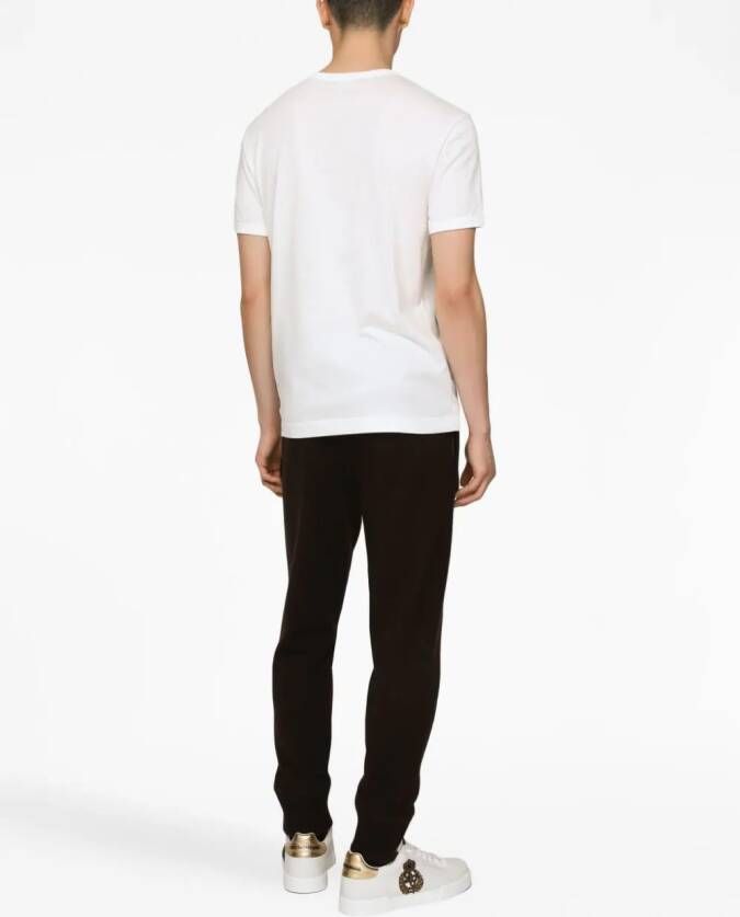 Dolce & Gabbana T-shirt met logopatch Wit