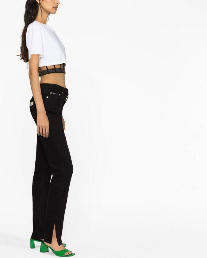 Dolce & Gabbana Jeans met logopatch Zwart