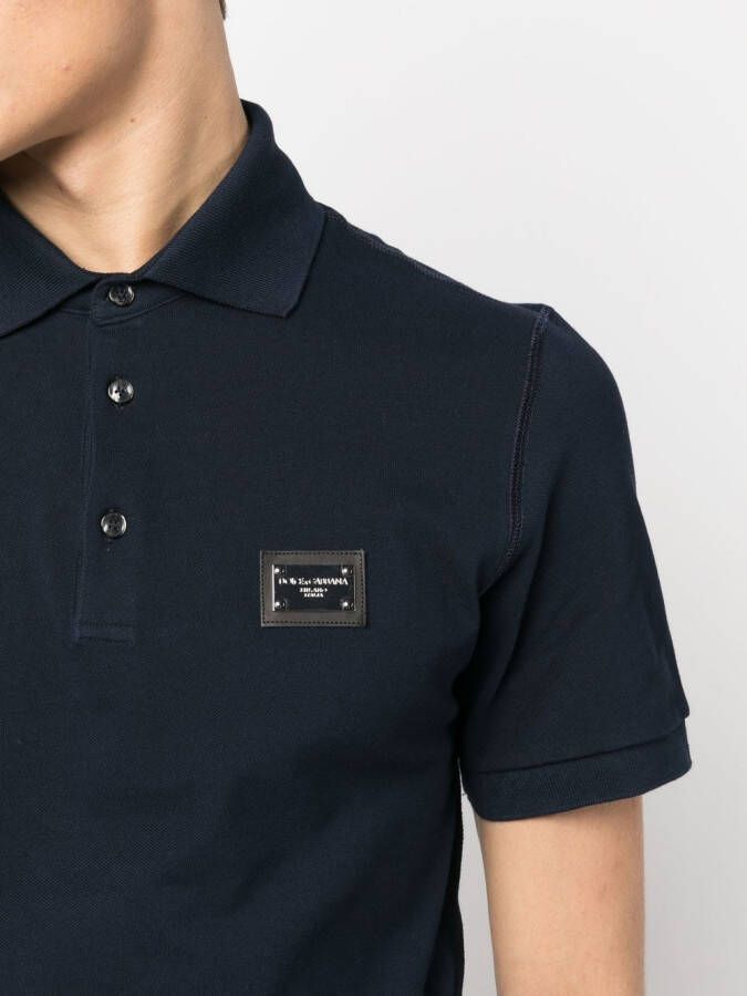 Dolce & Gabbana Piqué poloshirt Blauw