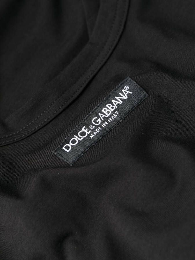Dolce & Gabbana Tanktop met logopatch Zwart