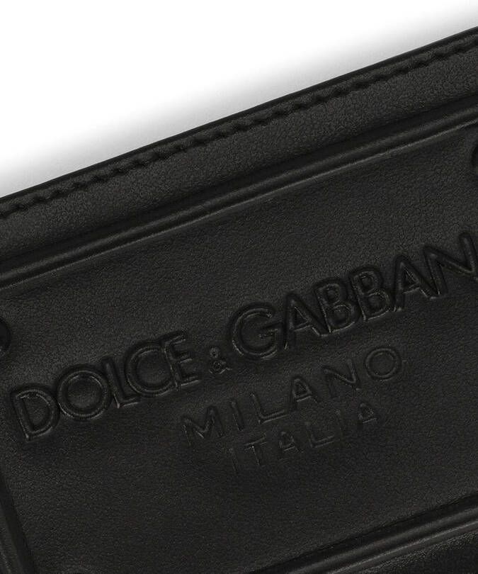 Dolce & Gabbana Pasjeshouder met DG-logo-reliëf Zwart