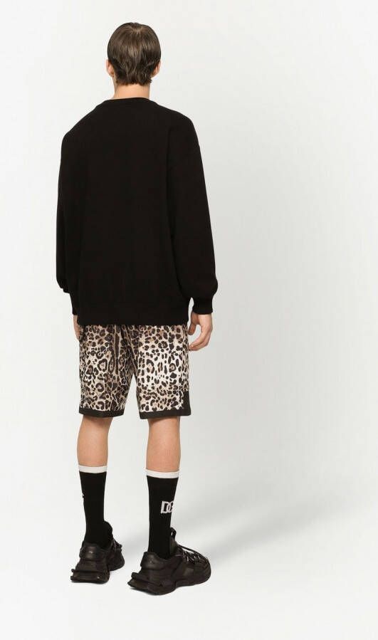 Dolce & Gabbana Kasjmier trui met DG-logo Zwart