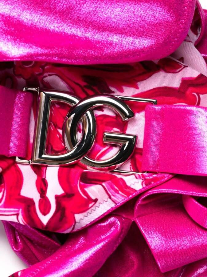 Dolce & Gabbana Badpak met logoplakkaat Roze