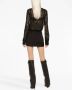Dolce & Gabbana logo-plaque high-waisted miniskirt Zwart - Thumbnail 4