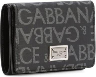 Dolce & Gabbana Portemonnee met logoplakkaat Zwart