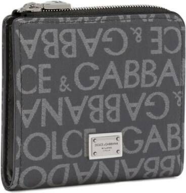 Dolce & Gabbana Portemonnee met logoplakkaat Zwart