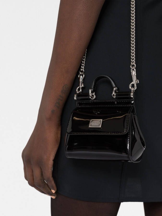 Dolce & Gabbana Tas met logoplakkaat Zwart