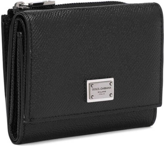 Dolce & Gabbana Portemonnee met logoplakkaat Zwart