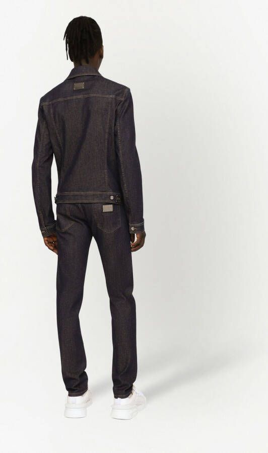 Dolce & Gabbana Jeans met logoplakkaat Zwart